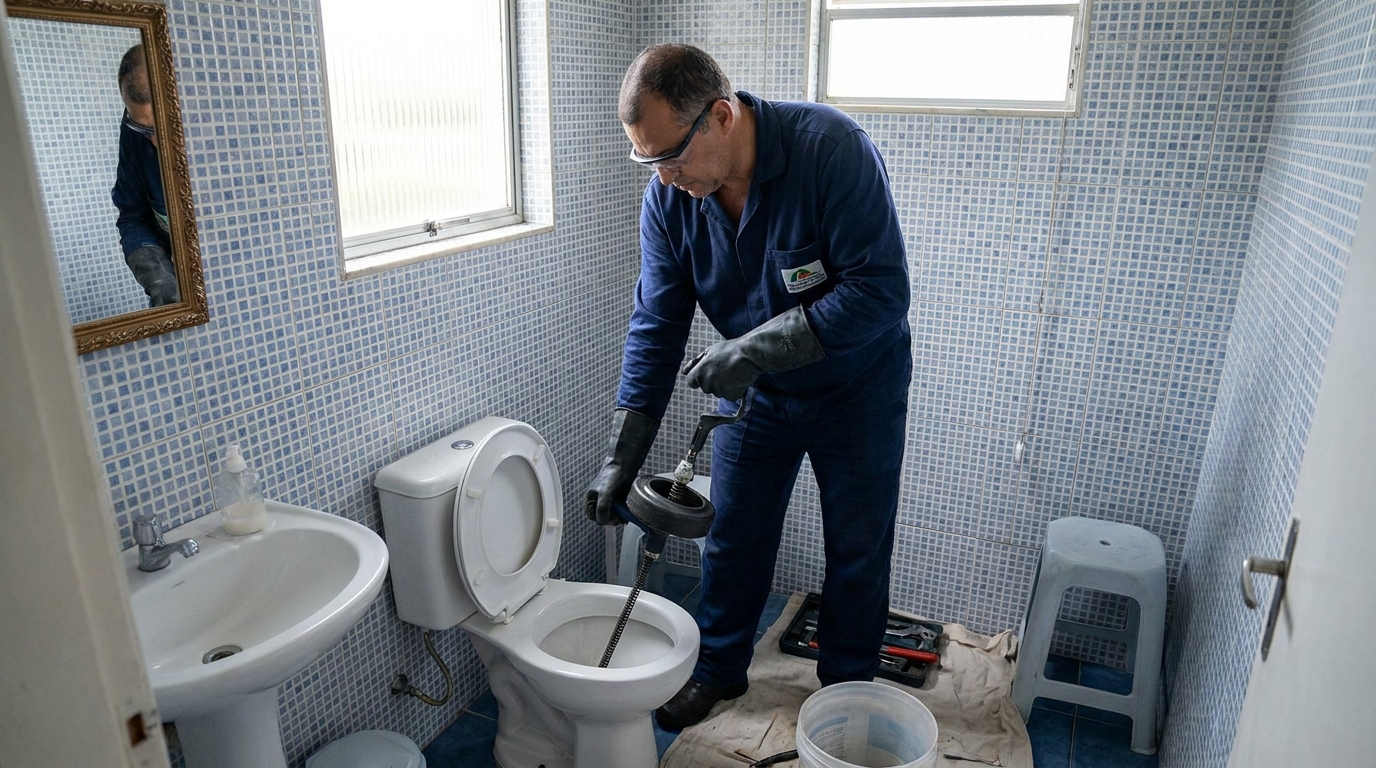 Desentupimento de vaso profissional em Zona Sul‑SP